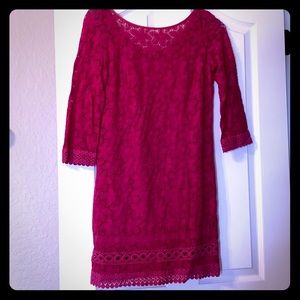 Great shift dress with spaghetti strap slip